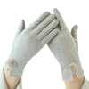 Fünf-Finger-Handschuhe für Damen, Winter, warm, Touchscreen, dünnes Fleece, nicht aufgeblähter Haarball, elegant, weiblich, winddicht, Radfahren, Fahren