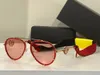 Solglasögon för män och kvinnor sommarstil 2232 Anti-Ultraviolett Retro tallrik Oval ramlösa modeglasögon Random Box