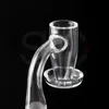 10mm 14mm only Male Joint Smoking Accessories Fully weld Beveled Edge Quartz Banger for Dab Rig Water Pipes Bong Nail