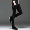 Batmo Chegada Alta Qualidade Casual Slim Elastic Black Jeans Homens, Calças de lápis, Skinny 2108 220115