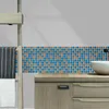 Наклейки на стену 3D Мозаика Клетчатая самоклеящаяся Ванная комната Украшения Фон Обои Кухня и Масло Водонепроницаемый
