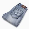 Qualidade Slim Jeans Homens Moda Clássica Elasticidade Denim Calças Luz - Brand Lavado Marca Calças Casuais Masculino Plus Size 40-46 211008