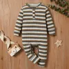 Arrival Spring and Autumn Baby Striped Jumpsuit Clothing 210528