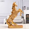 Products Horse Creative Home Furnishing Resin Crafts Living Room Animal Desktop Decoration 210414