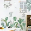 Grande folha verde adesivos de parede para quarto sala de estar decoração decoração de cozinha decalques em casa