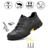 Safety Shoes Men's Deodorant Anti-piercing Steel Toe Cap Insulated Electrician Safe Wear-resistant Winter Work 211217