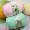 1pc 50 g Kaschmir weich gestrickte Schal Wolle Babycare Garn Sweater Strickfarbige Häkelei Los Stricken Handwerk Baby 6ly Y211129