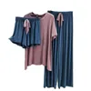 Sleeve Tops Shorts Trousers Women Pajamas Modal Nightwear Pyjama Girl Lingerie Sleepwear Clothes Casual Homewear