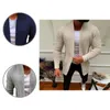 Knitwear Casual Pure Color Sweaters Loose-fitting Coat Autumn Winter Men Cardigan Solid For Daily Wear