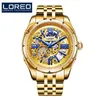 Montre homme Mécanique creux de luxe et généreux en acier inoxydable Royal Aristocratique Style diamant 8104 montre-bracelet