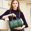 Borsa Boston da donna di moda verde Borsa a tracolla messenger a tracolla da donna in vera pelle di alta qualità in stile Europa