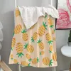 Filtar Silstar Tex Ananas Baby Game Filt Glass Yellow Stripe Blank Peas Series Dubbellager