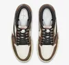 Authentiek Fragment 1 Donkere omgekeerde mokka schoenen Hoge OG SP Militair blauw Zwart Phantom WMNS Golf Olive Sail Universiteitsblauw Verlegen roze Outdoor sneakers met doos