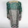 AYUALIN Chiffon Langarm Strand Boho Cover Up Bluse Frauen Vintage Kimono Cardigan Blumendruck Tops Blusas Femme Long Shirts 210401