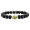 8mm Natural Lava Stone Energy Bead Strands Charm Bracelets For Women Men Party Club Birthday Decor Yoga Jewelry