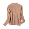 Sweater women autumn winter outside Korean loose lazy turtleneck sweater jumper knitted top women's Wool coat Pullovers 210420