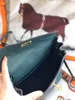 7A Marca Mochilas de lujo Bolso de diseñador de moda clásico Bolsos de mujer de cuero genuino 2021 Checker Plaid Clutch Cartera de cuero de vaca Monedero de tamaño pequeño