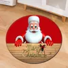 Dywany Święty Mikołaj okrągły świąteczny salon Elk Dekoracja dywanowa Dziecko bawi się sferyjnymi dużymi dywanikami do mycia sypialni dywan