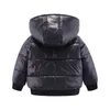 Mudkingdom Baby Boys Veste d'hiver solide à capuche détachable coupe-vent pour enfants vêtements chauds coton rembourré manteau filles vêtements d'extérieur 211027