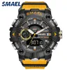 Mode Heren Sport Horloges Schokbestendig 50m Waterdicht Polshorloge LED Alarm Stopwatch Clock Military Watch Men 8040