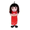Girl Mascot Costume Halloween Christmas Fancy Party Cartoon Character Outfit Suit Adult Women Men Dress Carnival Unisex Adults
