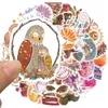 50pcs / 세트 포스터 작은 방수 스케이트 보드 스티커 노트북에 대 한 보헤미안 Boho 스타일 헬멧 자동차 스티커 PVC 기타 데칼