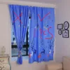 1pcs Metal perforation curtain Thin section Shading rate 40-70% window curtain dorm room home curtain printing Textile Top F0495 210420