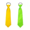 Corbata ajustable elástica de Color para niños y niñas, corbata estampada para niños, corbatas informales para el cuello, 2021