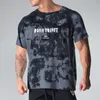 Koszulki męskie 2021 t shirt mężczyźni moda przypadkowy fitness t-shirt męski streetwear hip-hop topy luźny sport siłownia odzież dx173