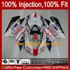 Injection Fairings For DUCATI 848 1098 1198 S R 848R 1198R Bodywork 18No.31 848S 1098S 2007 2008 2009 2010 2011 2012 1098R 1198S White black 07 08 09 10 11 12 OEM Body Kit