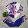 Roupas étnicas 2 piece sets africano tracksuit mulheres África Impressão Elastic Bazin Bazin Calças Rock Estilo Dashiki Manga Terno Famoso Para Senhora