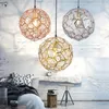 Pendant Lamps Nordic Indivdiual Designer Led Light Single-head Rose Gold Chrome Diamond Lamp Simple Restaurant Dining Room Bar Cafe