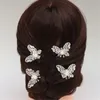 Клипы для волос Barrettes Vintage Sighlaceprom Jewelry Gold Butterfly Accessory Accessories Pins Женская мода