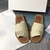 Zapatillas de lona para mujer, chanclas planas de lujo, mulas Woody, chanclas para niñas, zapatillas de deporte, sandalias con banda a rayas, zapatos 35-45