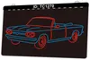 TC1270 Car Pick up Classic Light Sign Dual Color 3D Engraving