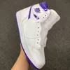 2022 Najnowszy autentyczny 1 OG WMNS Court Purple Man Athletic Buty CD0461-151 Białe Retro Sport Sneakers z pudełkiem