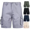 Pantalones cortos para hombres Brand de cocodrilo 2021 verano al aire libre bolsillo de bolsillo algodón casual medio pantalones mediados de cintura cordón suelto
