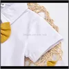 Sets Baby Baby, & Maternityfashion Boys Clothing Summer Boy Set Gentlemen Kids Suit White Shirt+ Shorts 2Pcs Drop Delivery 2021 Ldsrh