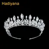 Hadiyana Splendida Scintillante Grandi Zincons Accessori per gioielli per capelli da sposa Corona Moda Donna Spettacolo Tiara Corone all'ingrosso BC3397 X0625