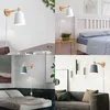 Wood Wall Lamp Nordic Light Line Cable with Knob Switch Dimmer Lamps for Bedroom Dining Room Incandescent Lights 210724