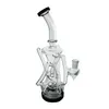 Vintage Pulsar GB 10.5INCH TRIFECTA DOUBLE RECYCLER Glass BONG Hookah Smoking Pipes Oil Burner with bowl or Banger can put customer LOGO