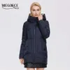 Miegofce Winter Medium Długie kurtka Kobiety Spersonalizowane Moda Ciepła Bawełniana Damska Płaszcz Grubą Jakość Winter Parka D21852 211007