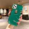 L Letter Flower Phone Cases voor iPhone 12 Mini 12Pro 11 PRO 11PRO X XS MAX XR 8 7 6 6 S Plus Square Case Modeshow Style Cover