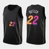 Bam 13 Adebayo Tyler Jimmy Maglia da basket Dwayne 3 22 Butler Wade 14 Herro Nuova stagione Camicie da uomo Ricamo Loghi