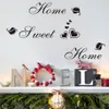 Lettre Home Sweet Amovible Room Decor DIY Stickers Vinyle Art Wall Sticker 210420