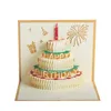 Detaljer kort 3D Tack kort Happy BirthAy Postcards Estetic hälsning Baby Gift Wedding Inbjudningar Anpassade