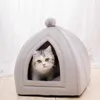 スタイルのペットのホームサプライ品寝室の家を閉じたハマックチャットマスコッタアクセサリー猫の家のためのハウスハウス
