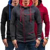 Mäns Hoodie Warm Hooded Sweatshirt Coat Toppar Jacka Outwear Zip Up Jumper Sweater X0710
