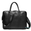 Promotion Simple célèbre marque hommes d'affaires porte-documents sac de luxe en cuir pochette d'ordinateur homme sac à bandoulière bolsa maleta