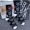 Heren sokken mannen vrouwen naaien patroon hiphop grappige cartoon anime katoen midden buis mode skateboard persoonlijkheid hoge kwaliteit